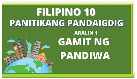 SOLUTION: Filipino 10 pokus ng pandiwa - Studypool