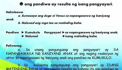 Halimbawa Ng Karanasan Gamit Ang Pandiwa