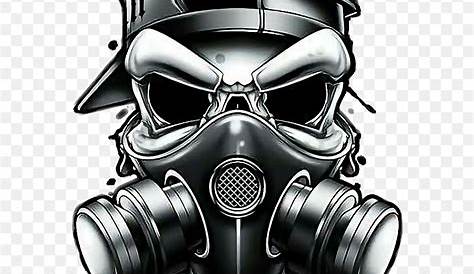 Skull With Gas Mask Drawing at GetDrawings | Free download