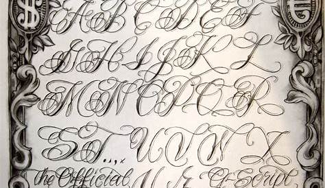 Lettering Alphabet Gangster Killer Script Fonts - bmp-syrop
