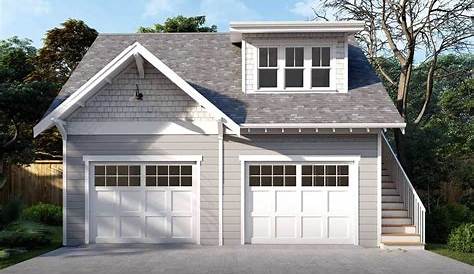 3-Car Garage with Apartment and Deck Above - 62335DJ | Architectural