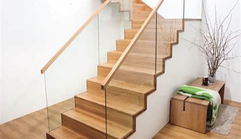 Garde Corps Escalier Bois Et Verre Tendance Menuiserie Mobilier