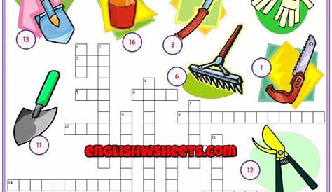 Garden Tool Crossword