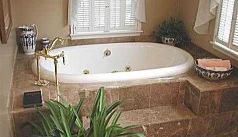 30+ Affordable Garden Tub Decorating Ideas - TRENDHMDCR | Bathroom