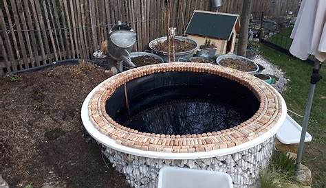 Whirlpool im Gartens selber bauen Badetonne im Boden | Outdoor - Living
