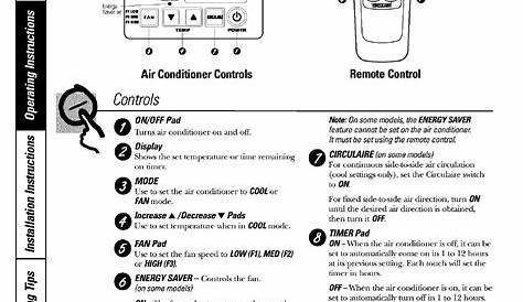 Ge Ael06Lxq1 Room Air Conditioner Owner's Manual