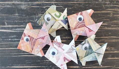 Fisch aus einem Geldschein falten » Origami mit Geldscheinen | Geld