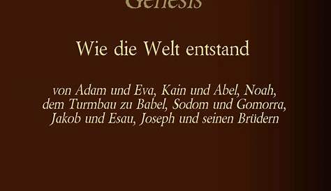 Genesis 1 Buch Moses | Germany Buch