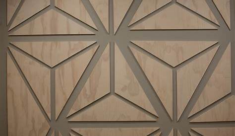 The Arabesque® Wooden and Modern Geometric Square Tile Wall Hanging