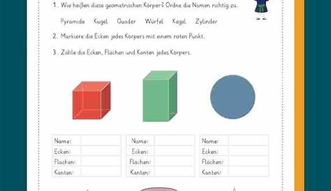 Geometrische Körper - Plakate zum Ausfüllen – Unterrichtsmaterial im