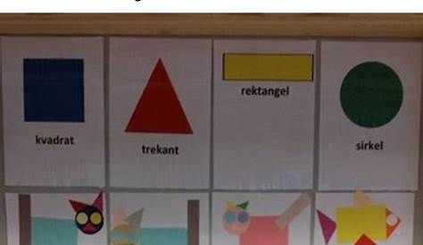 Geometri 1.-4.trinn | Art classroom, Shapes preschool, Montessori