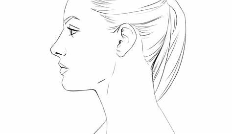 Excellent The drawing of a portrait in profile. Half 2. #drawing #