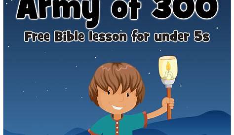 the golden army of 300 bible story is shown in this cartoon, with an