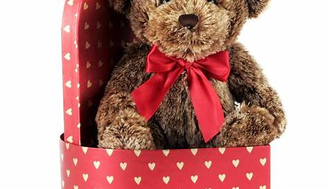 Huggable Bear Kids Valentine Gift Box | Childrens Valentine Basket