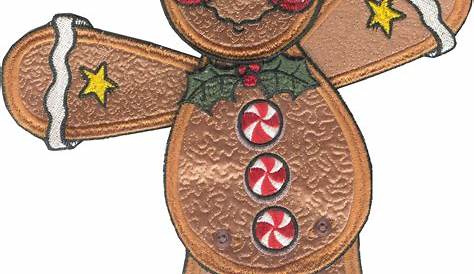 Gingerbread Christmas Embroidery Design