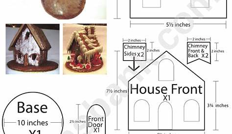 Gingerbread House Template Printable Pdf