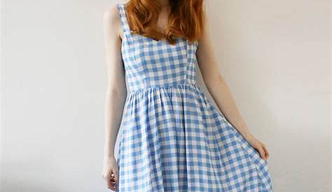 Outfit Of The Day | Blue Gingham Dress - Hannah Louise Fashion
