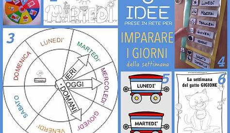 Disegni da colorare (i giorni della settimana) – Ins. Anna Di Lonardo