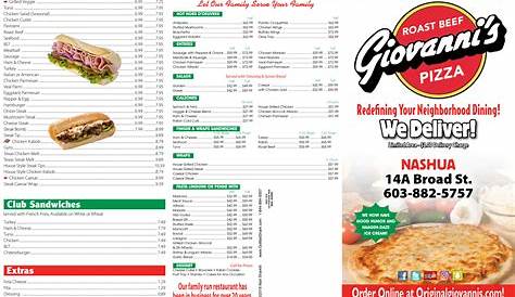 Giovannis Haverhill | Giovanni's roast beef & pizza haverhill MA