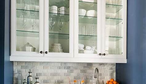 Glass Cabinets Kitchen Ideas Divine Renovations Silver Overheads Display Stainless Steel Beautiful