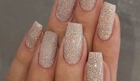 Glimmering Glamour: Wear A Light Champagne Dress With Peach Nails For A Stunning Teen Look