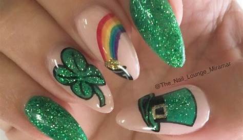 Glitter St Patrick's Day Nail Designs Get Into The Party Mood With
