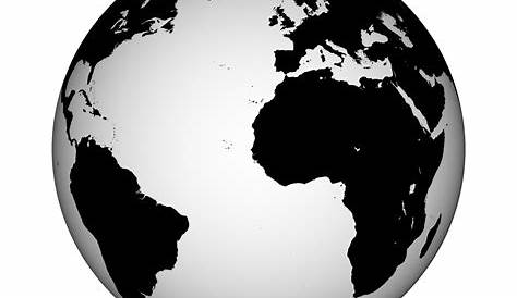 Globe black and white free globe clipart black and white download