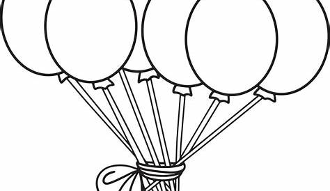 GLOBOS DIBUJOS PARA COLOREAR