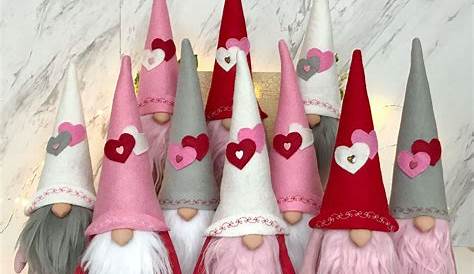 Gnome Valentines Decor Valentine Gepersonaliseerde Cadeau Etsy