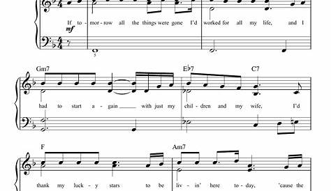 God Bless America, (beginner) sheet music for piano solo (PDF)