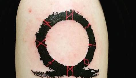 God of War Omega tattoo. Gamer Tattoos, God Tattoos, Symbol Tattoos