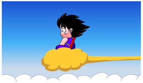 Kid Goku on the Nimbus @ PixelJoint.com