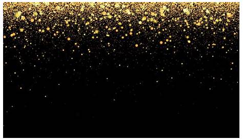 Gold confetti glitter on black background | Custom-Designed