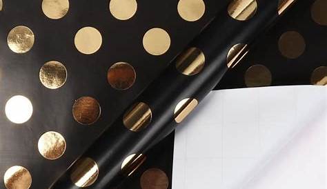 Black Trade Gift Wrap-Black and Gold Wrapping Paper-Black Counter Roll