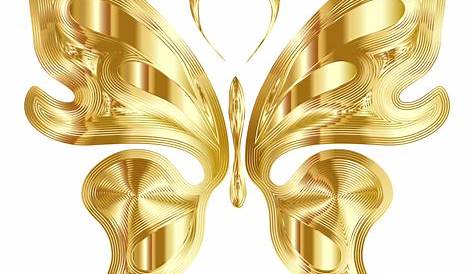 Gold Butterfly Vector Hd PNG Images, Gold Butterfly Clipart, Butterfly