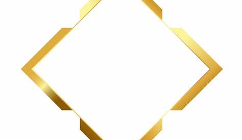 Gold Diamond Border, Golden, Rhinestone, Frame PNG Transparent Clipart