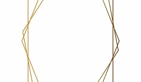 Gold Geometric Frame Png : watercolor flowers frame geometric border