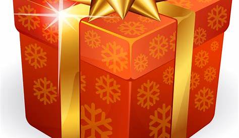Gold Coloured Gift Box transparent PNG - StickPNG