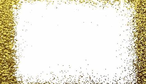 Realistic Gold Glitter Frame (PNG Transparent) | OnlyGFX.com
