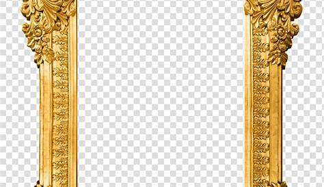 3d Gold Frame Vector PNG Images, Gold Frame Clipart Png, Gold Frame