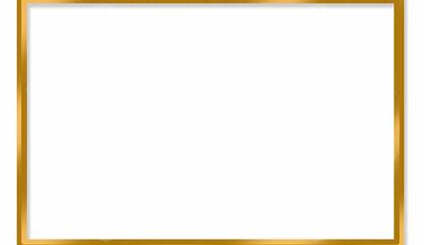 Rectangle Golden Frame PNG Pic | PNG Mart