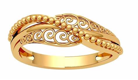 Gold Ring Design For Women Without Stone Female South India Jewels