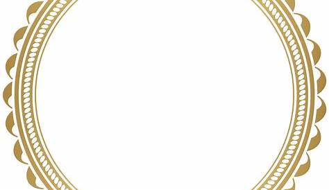 Round Frame Border Gold Clip Art | Gallery Yopriceville - High-Quality