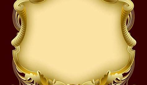 Gold and white vintage round isolated frame vector image on | White