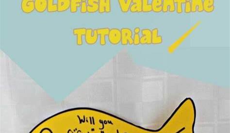 Goldfish Valentine Diy Toddler Crackers Card Free Printable Easy Card