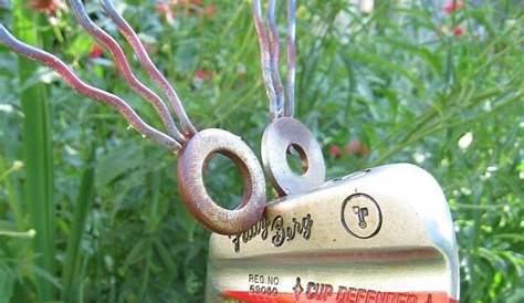 utensil garden art | Golf Club Bird Metal Sculpture Yard Art Garden Art