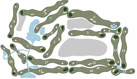 54 Golf Course Maps & Illustrations for Advertising Sponsored Yardage