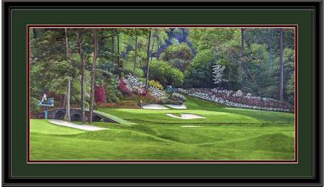 Hand Painted Mural of Augusta Golf Course by Renee MacMurray | Golf