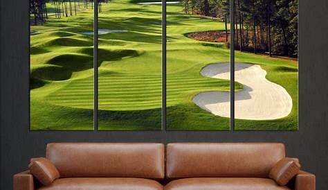 Golf Course Smashed Wall Decal Graphic Wall Sticker Home Decor Art