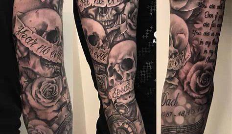 demon sleeve design | Evil tattoos, Skull sleeve tattoos, Dark art tattoo